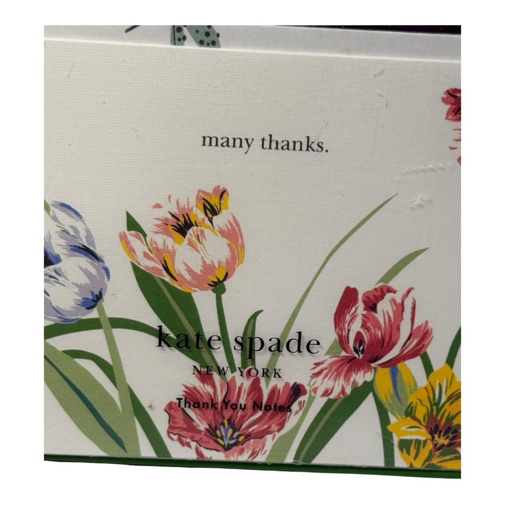 Kate Spade New York Dragonflies & Tulips Thank You Notes Set - Picture 3 of 3